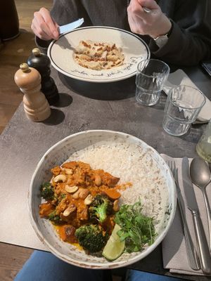 Carbonara and Peanut Butter Stew  at Bistro Verde in Copenhagen