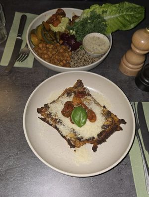 the sauce for the "salad" was spectacular at Bistro Verde in Copenhagen