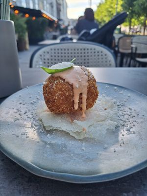 Arancini 💚 at Bistro Verde in Copenhagen