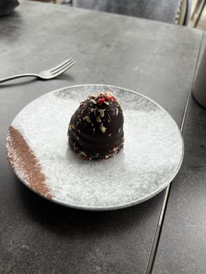 Danish desert   at Bistro Verde in Copenhagen