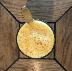 Golden Latte on oat  at Kesses Hus in Klitmoeller