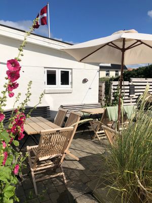 Garden in the back at Kesses Hus in Klitmoeller