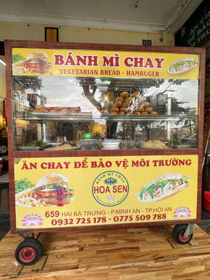 Banh mi stall out front   at Tam Hoa Sen in Hoi An
