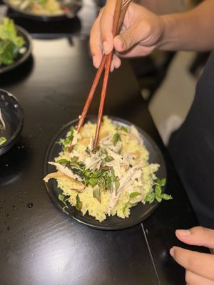 "Chicken” and Rice   at Tam Hoa Sen in Hoi An