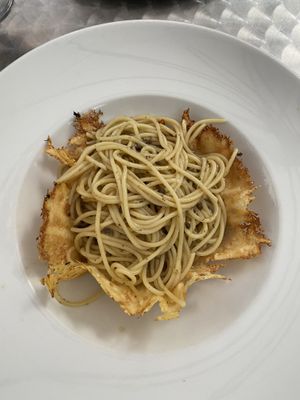 Sparghetti al tartufo  at CARINO Vegetarisches Restaurant & Weinbar in Hamburg