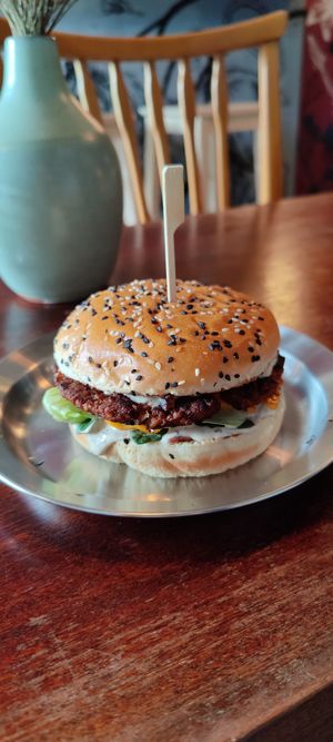 Truffle burger at MIRZAM COCKTAIL BAR in Gdansk