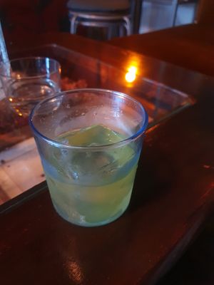 Nomad Negroni: Sagan Dalya + Vodka, Suze, Vermouth + Spruce at MIRZAM COCKTAIL BAR in Gdansk