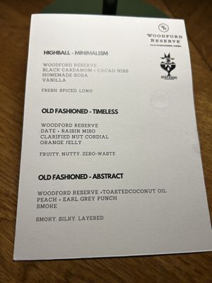 Old fashioned options   at MIRZAM COCKTAIL BAR in Gdansk