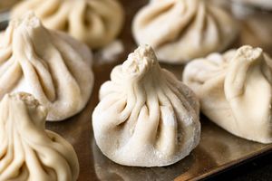 Making Khinkhali at Dze Best Cafe & Restaurant in Brasov