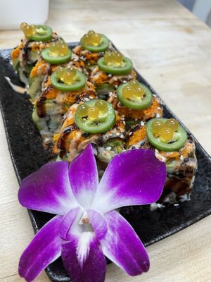 Spicy Mami, Hot Tamale roll 🌶🔥  at The Vegan Sushi Spot in Houston