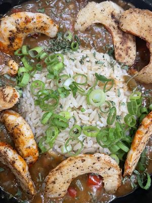 Shrimp etouffee  at The Vegan Sushi Spot in Houston