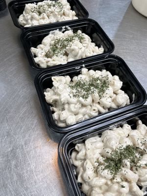 White cheddar Mac and cheese   at The Vegan Sushi Spot in Houston