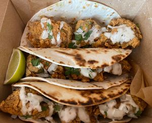 Lion’s Mane Chik’n Tacos   at The Vegan Sushi Spot in Houston