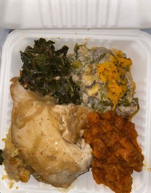 Thanksgiving plate   at The Vegan Sushi Spot in Houston