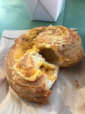 Cheese palmier at Clementine Bakery in Brooklyn