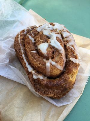 Cinnamon bun at Clementine Bakery in Brooklyn