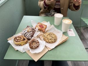Breakfast selection  #Veganuary at Clementine Bakery in Brooklyn