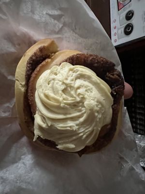 Apple cinnamon roll  at Clementine Bakery in Brooklyn