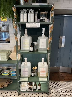 Refill station  at Clementine Bakery in Brooklyn