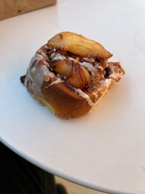 Apple cinnamon roll  at Clementine Bakery in Brooklyn