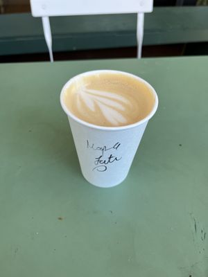 Latte   at Clementine Bakery in Brooklyn