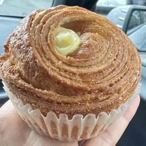 Custard cruffin  at Clementine Bakery in Brooklyn