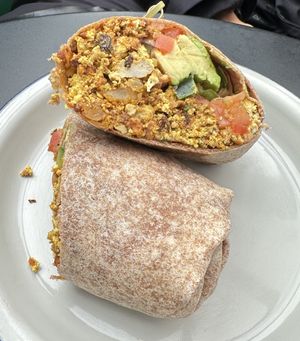 Breakfast burrito  at Clementine Bakery in Brooklyn
