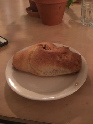 Savory danish with “bacon” and “mozz” at Clementine Bakery in Brooklyn