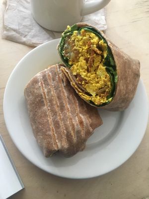 Breakfast burrito at Clementine Bakery in Brooklyn