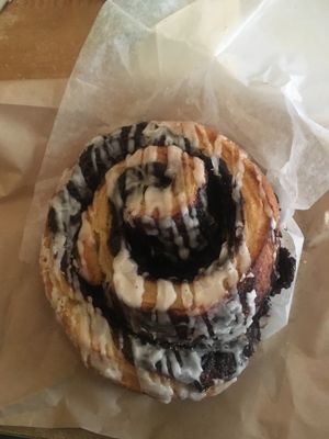 Chocolate bun!! at Clementine Bakery in Brooklyn