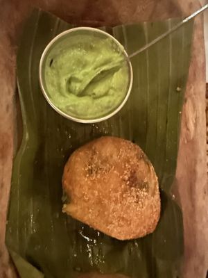 One of the my three little vegan pastries   at Samba Montclair in Montclair