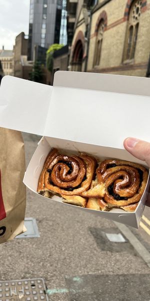 Chelasea buns for takeaway   at Fitzbillies - Bridge Street in Cambridge
