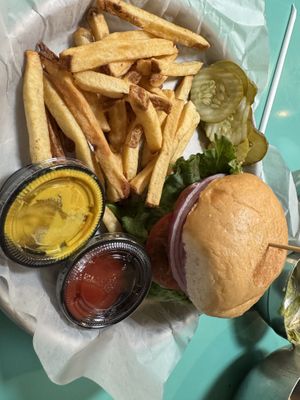 Old fashioned beyond burger   at Burger Burger in Fredericksburg