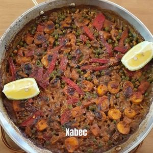 Paella at Restaurant Xabec Calella de Palafrugell in Palafrugell