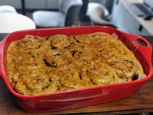 Biscoff cinnamon rolls at d20 Board Game Cafe - Uxbridge in Uxbridge