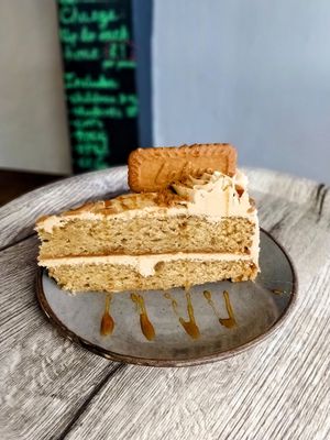 Biscoff cake at d20 Board Game Cafe - Uxbridge in Uxbridge