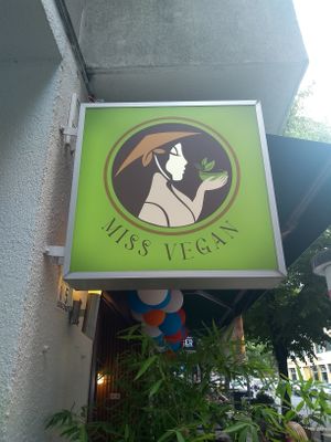 logo at Miss Vegan in Berlin