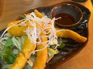 Vegan shrimp   at Miss Vegan in Berlin