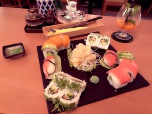 Sushi platter  at Miss Vegan in Berlin