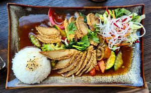 Vegan "duck" 👍😊🌱 at Miss Vegan in Berlin