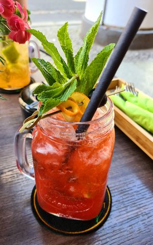 Homemade lemonade 🍓🍉🍋 at Miss Vegan in Berlin