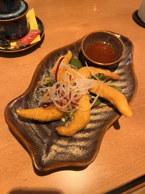 Vorspeise vegane Garnelen  at Miss Vegan in Berlin