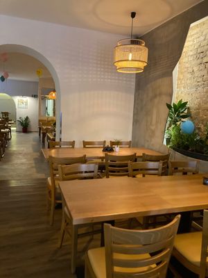 Inside seating  at Miss Vegan in Berlin