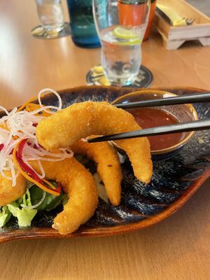 Vegan "shrimps”  at Miss Vegan in Berlin