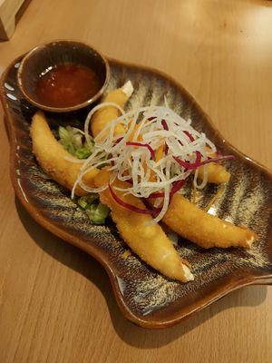 Tôm chay chiên giòn - baked Vegan shrimp with sweet and sour sauce at Miss Vegan in Berlin