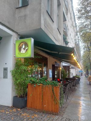 Miss Vegan restaurant front at Miss Vegan in Berlin