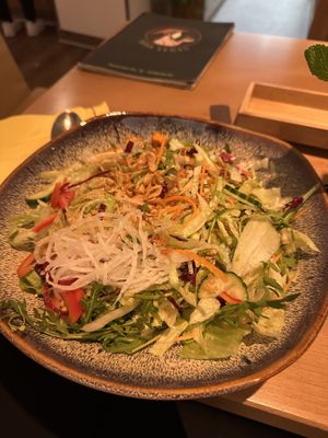 Spicy noodles with salad  at Miss Vegan in Berlin
