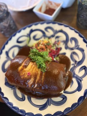 Vegan Burrito with mole sauce   at COA Mexican Eatery & Tequileria in Mount Vernon