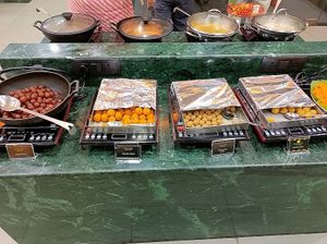 Gulab Jamun, Different varieties of Laddu ( sweet balls) at Ghee Gud in Ahmedabad