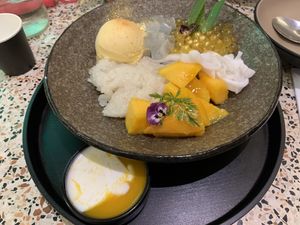 The most fancy mango sticky rice I’ve ever had...  at Mango CoCo Thai Dessert Cafe Sydney in Haymarket